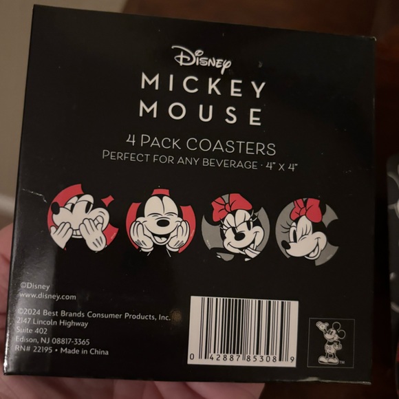 NWT Disney Mickey/ Minnie Coasters &
Sink Strainer - Picture 2 of 4